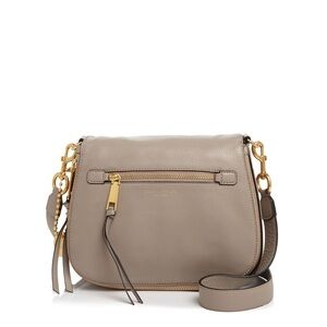 Michael Kors Gray Crossbody Bag with Gold Hardware